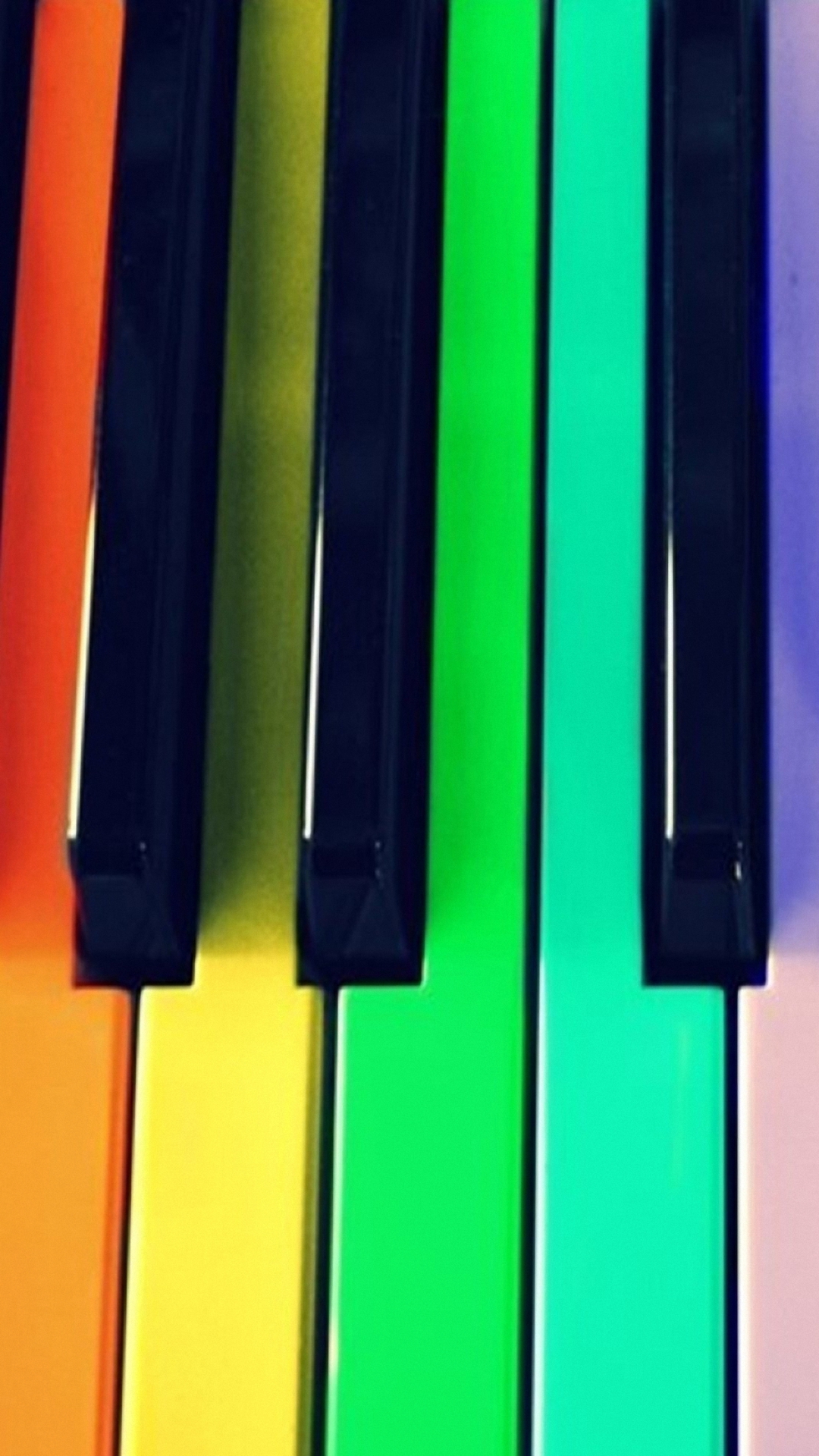 HD Color Piano Keyboard iPhone 6s Plus Wallpaper