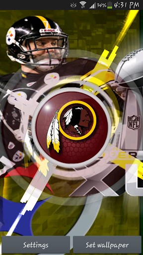Bigger Washington Redskins Lwp For Android Screenshot