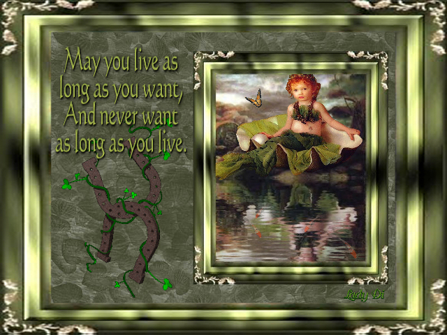 Lil Irish Blessing By Lady Di Theme Screensaver Wallpaper