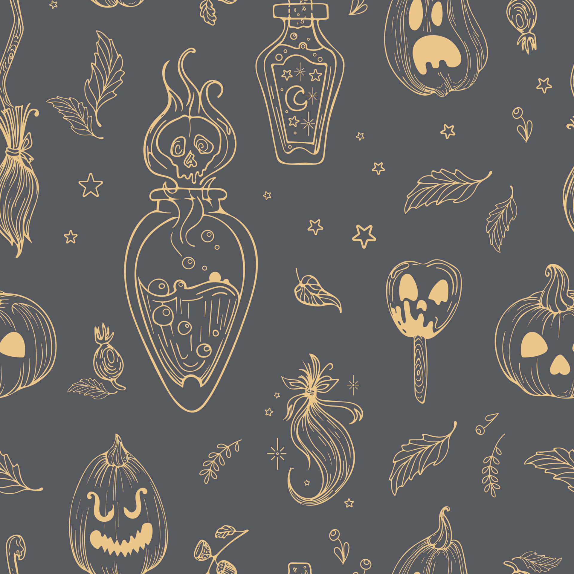 Halloween Witch Aesthetic Wallpaper