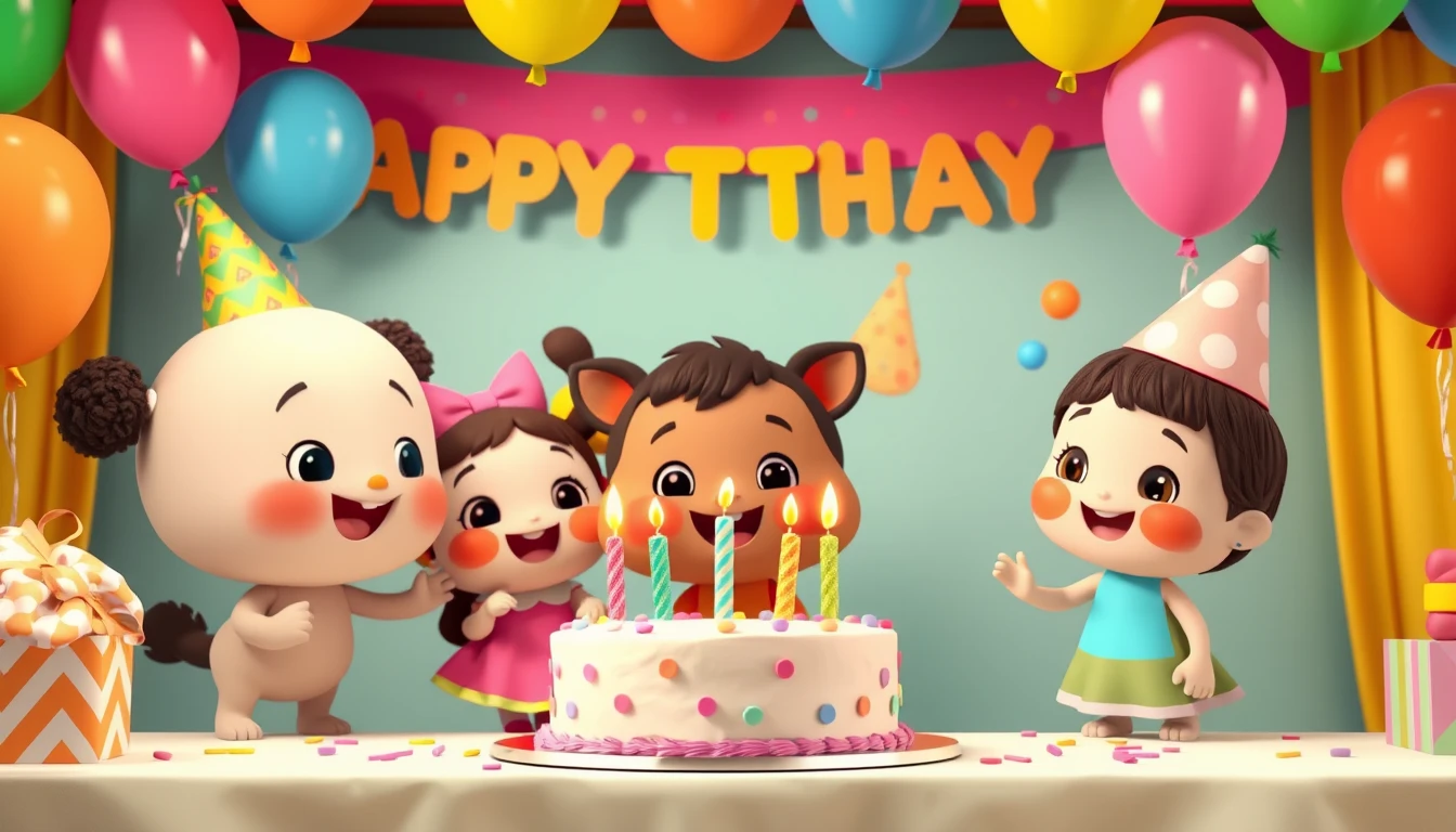 Cocomelon Happy BirtHDay Wallpaper
