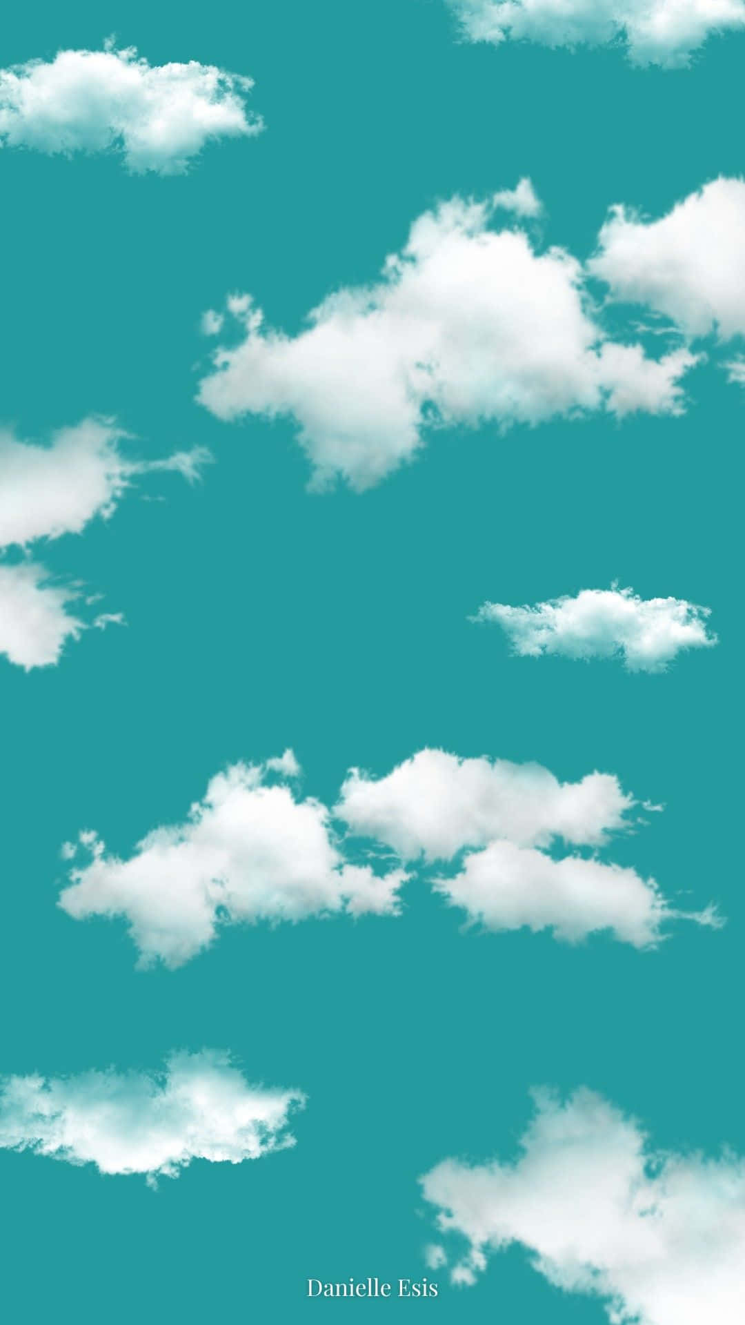 White Puffy Clouds And A Blue Sky Stretching All The Way To Wallpaper