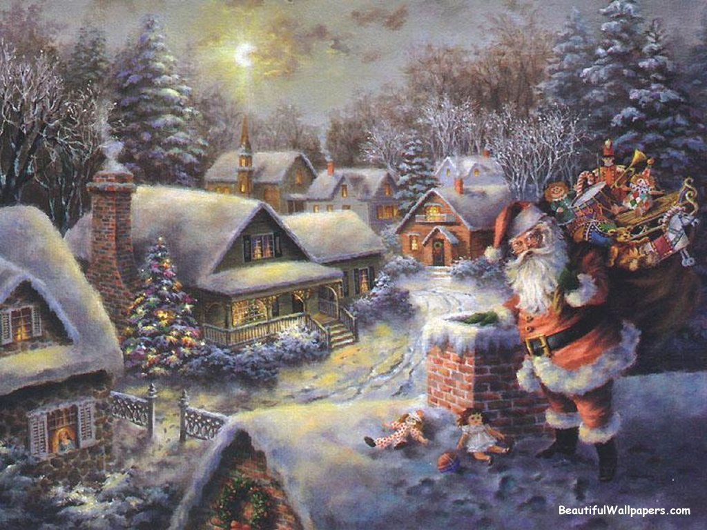Christmascards Bl Christmas Snow Wallpaper