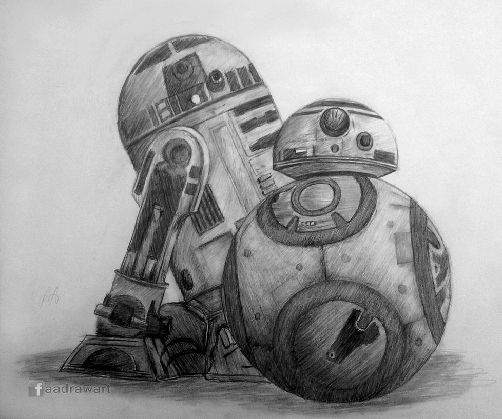R2 D2 And Bb By Pandaforge