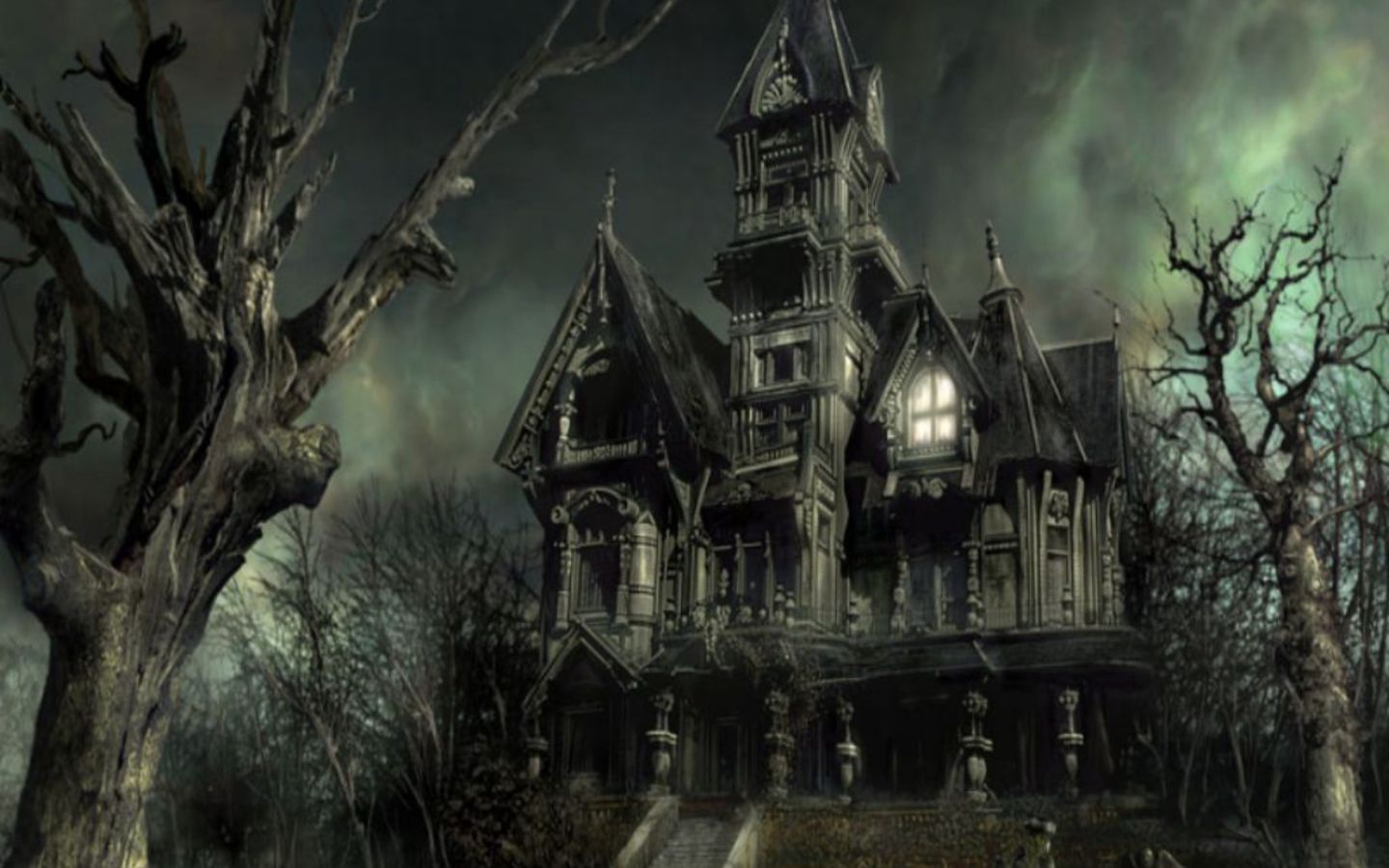 Horror Ghost Houses wallpapers HQ image size 1440x900 PIXHOME 1440x900