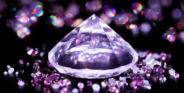 Purple Diamond Background Big With Many Violet