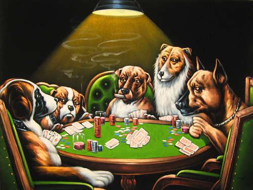 Dogs Playing Poker Wallpaper - WallpaperSafari