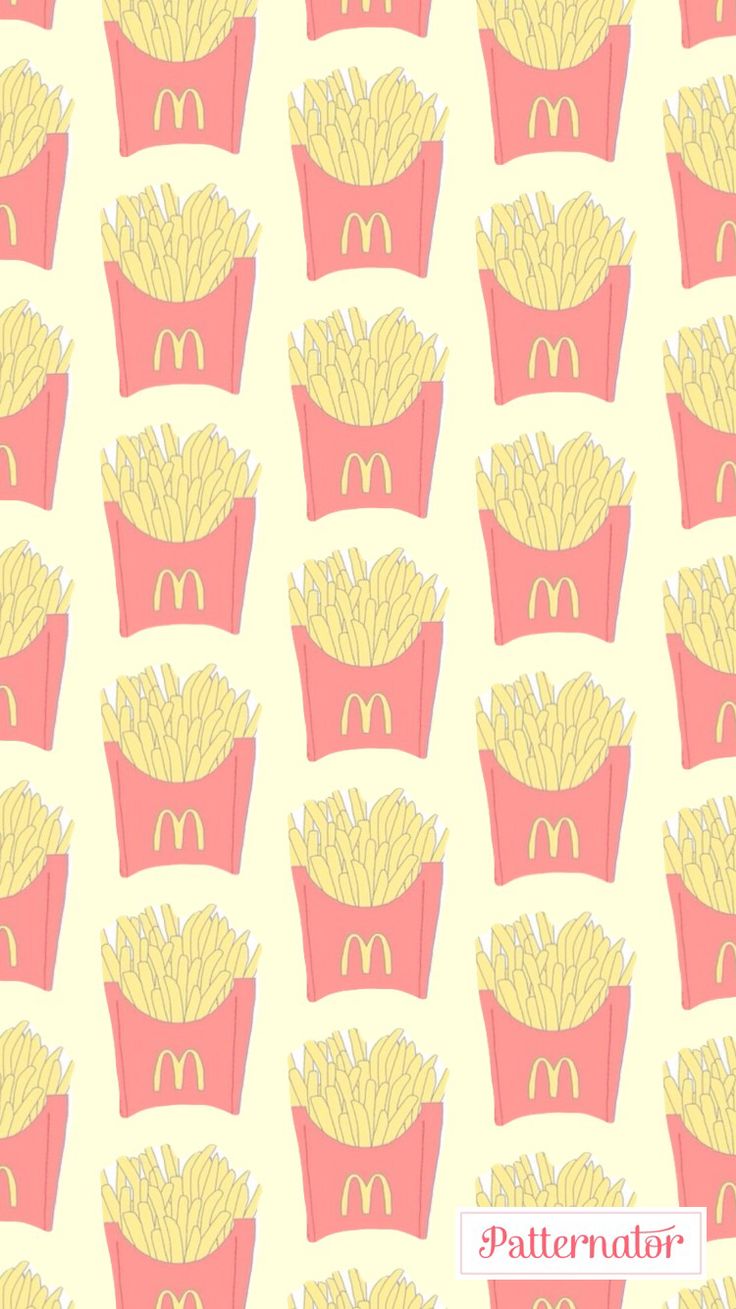 Fries Wallpaper iPhone Background Girly Cute
