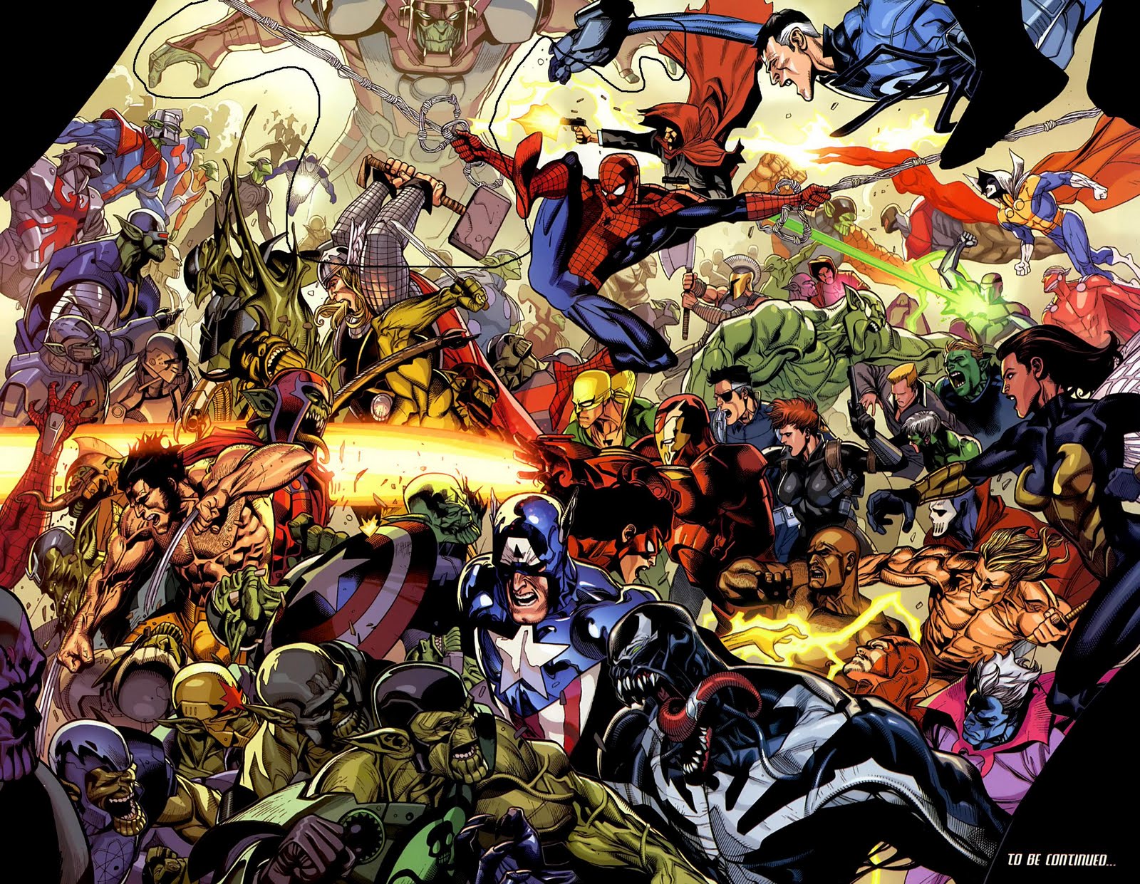 All Marvel Ics Together HD Desktop Wallpaper