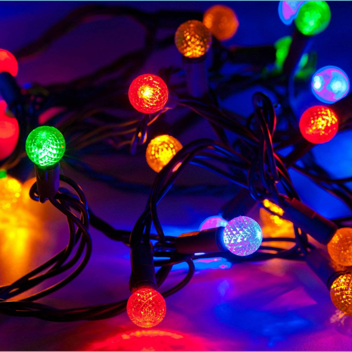Christmas Lights Aesthetic Wallpaper