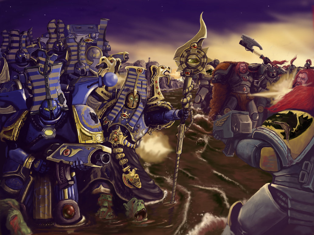 Space Wolves Vs Thousand Sons Image Warhammer 40k Fan Group Mod Db