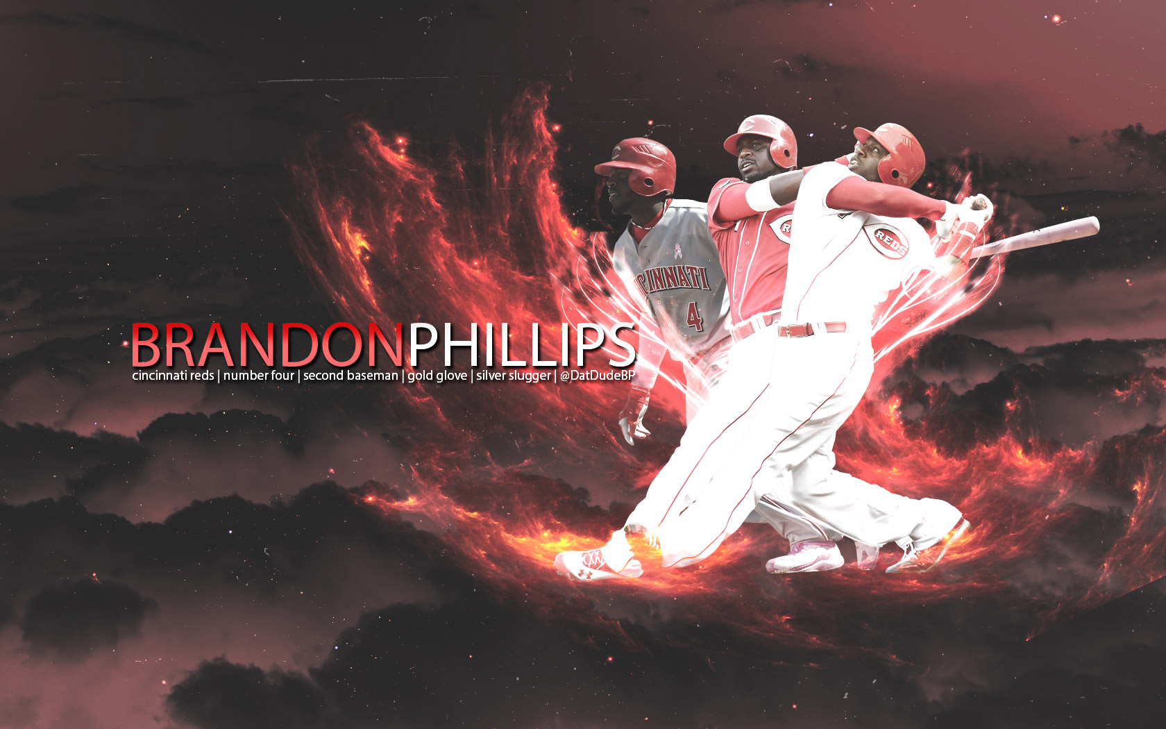 Wallpaper Brandon Phillips Cincinnati Reds