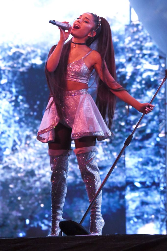 Ariana Grande Performs On Coachella Stage During The