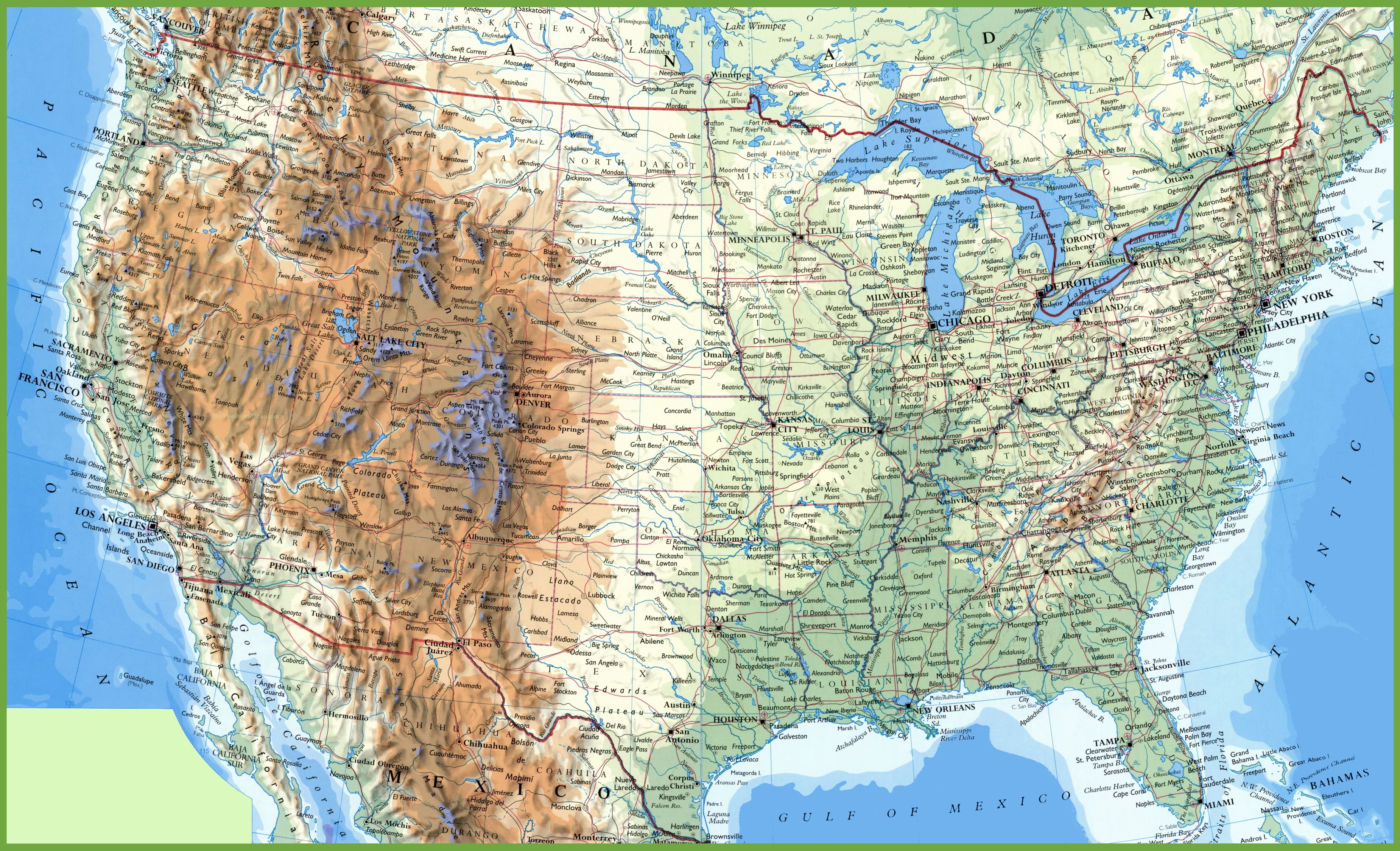 Map Of The Usa HD Wallpaper Background Image