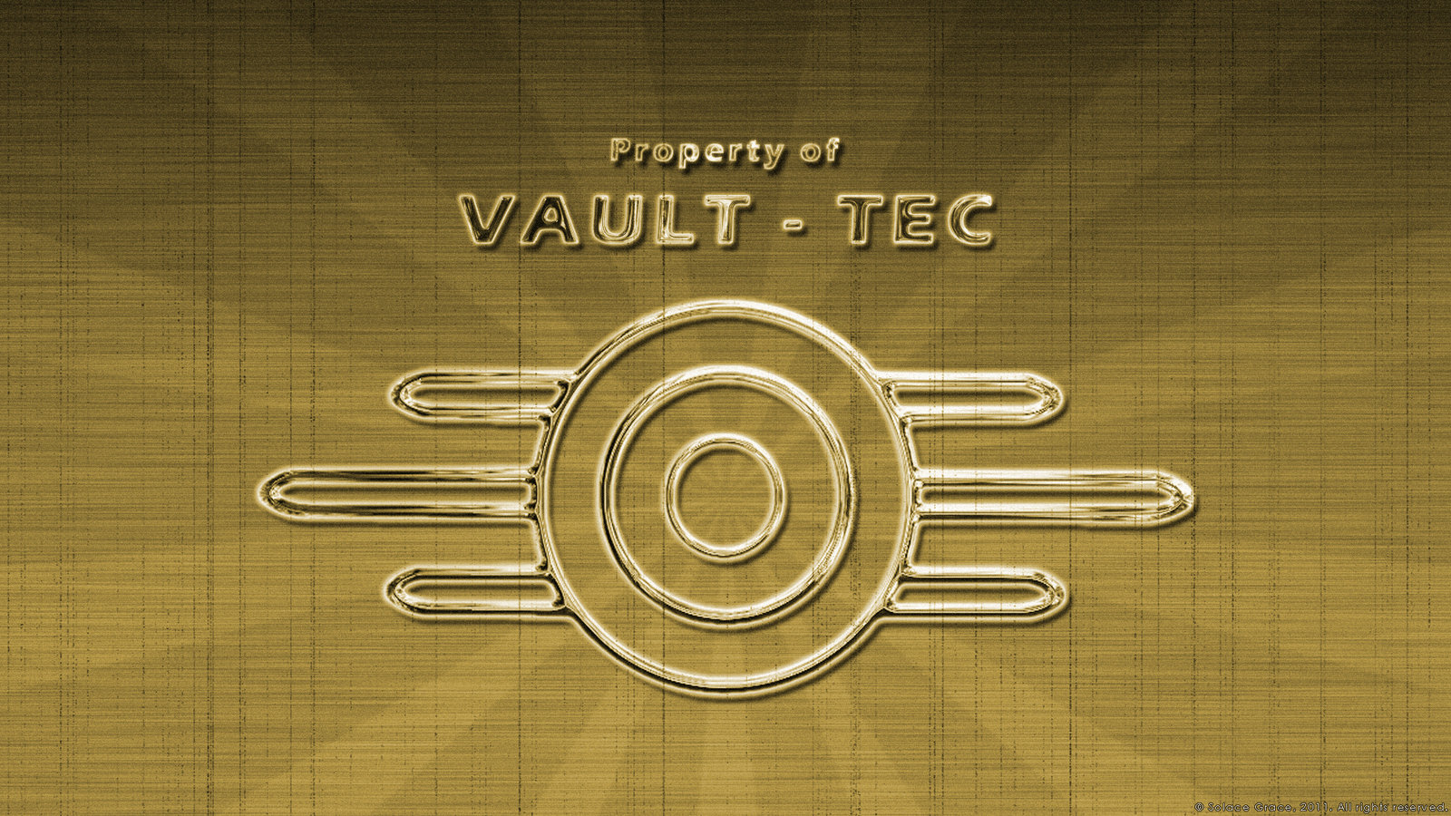 Wallpaper HDtv Widescreen The Vault Tec Logo
