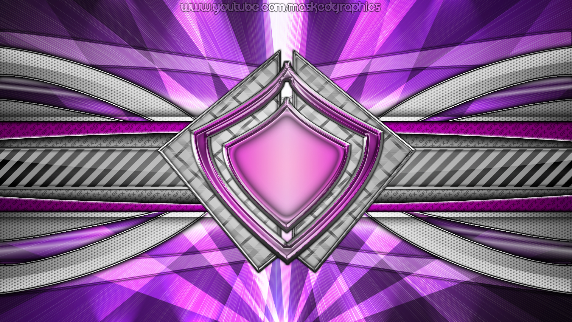 Purple Shield Wallpaper Background