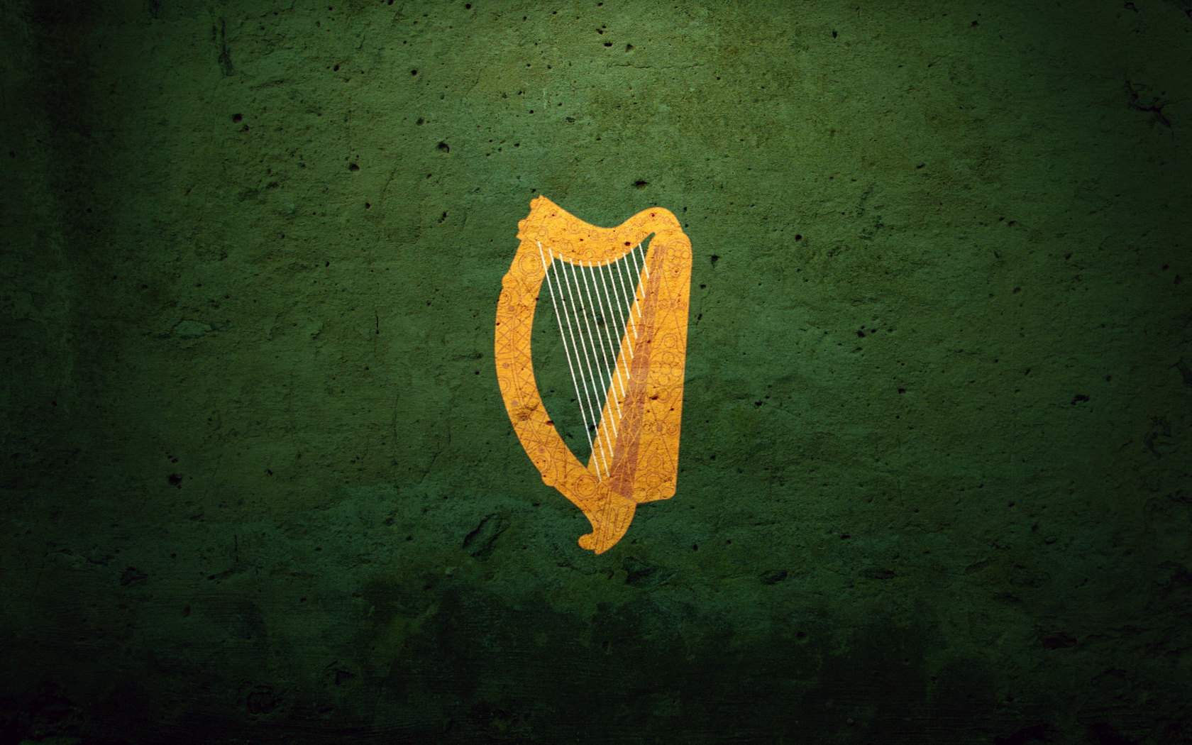 Ireland Flag Coat Of Arms Harp Irish Harp wallpaper background 1680x1050