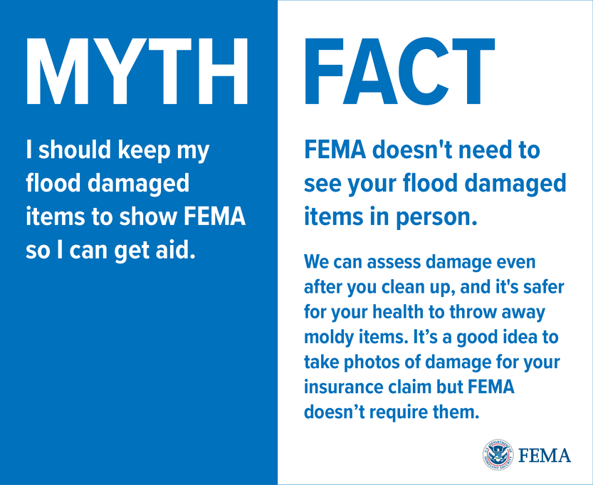 Graphic Flood Damage Myth Vs Fact Fema Gov