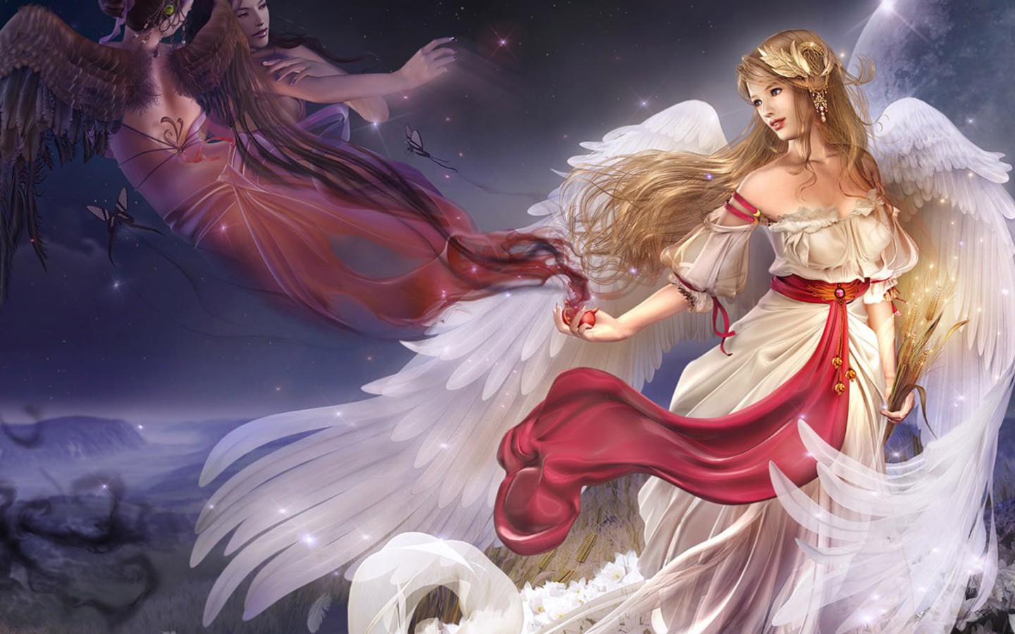 Beautiful Fantasy Angels Wallpaper Your Desktop