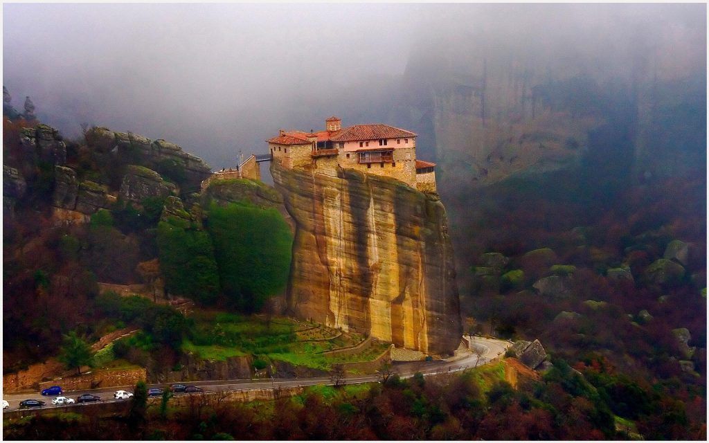Meteora Greece Monastery Desktop