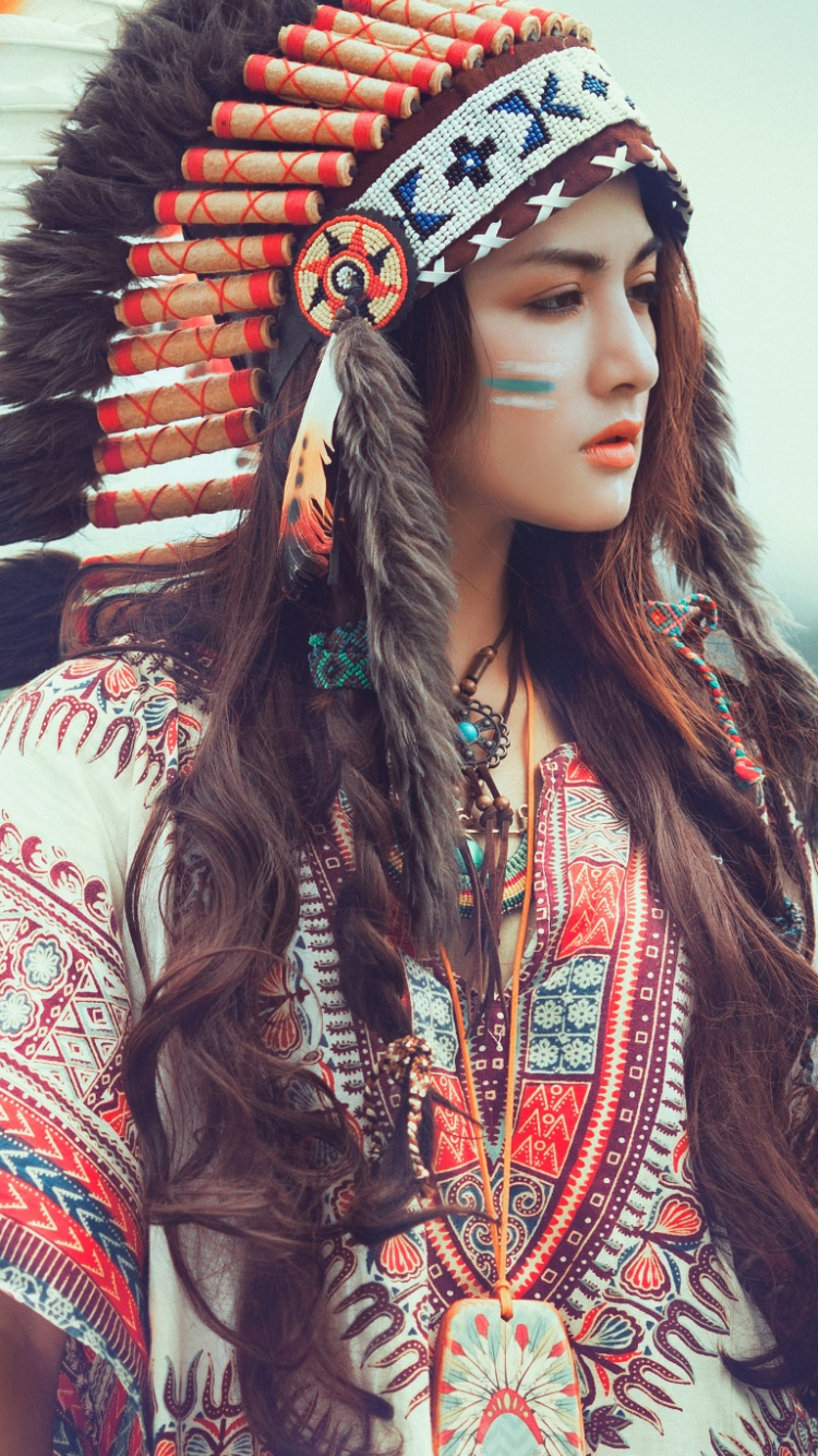 Women Native American Wallpaper Id