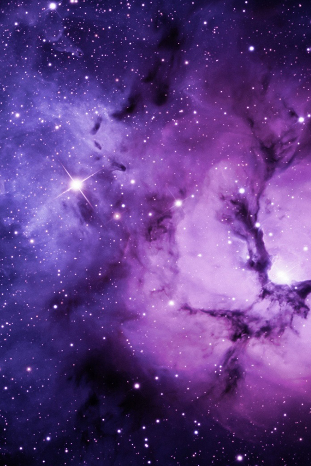 Purple Nebula Simply Beautiful iPhone Wallpaper