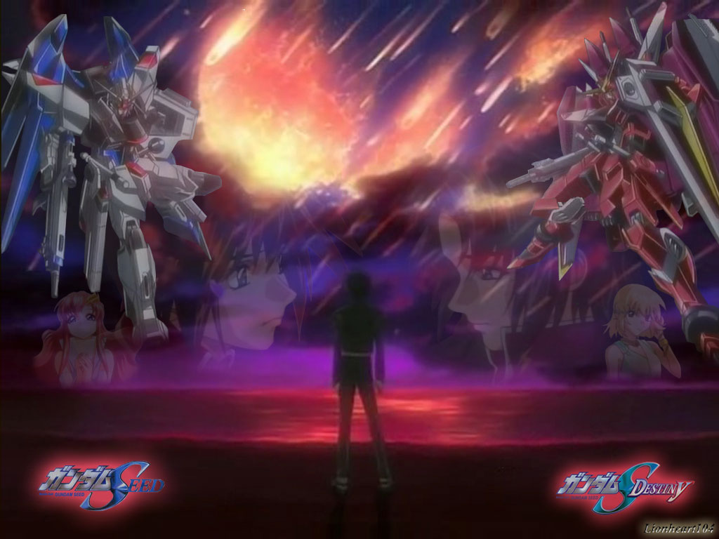 Wallpaper Meteor Shower Gundam HD