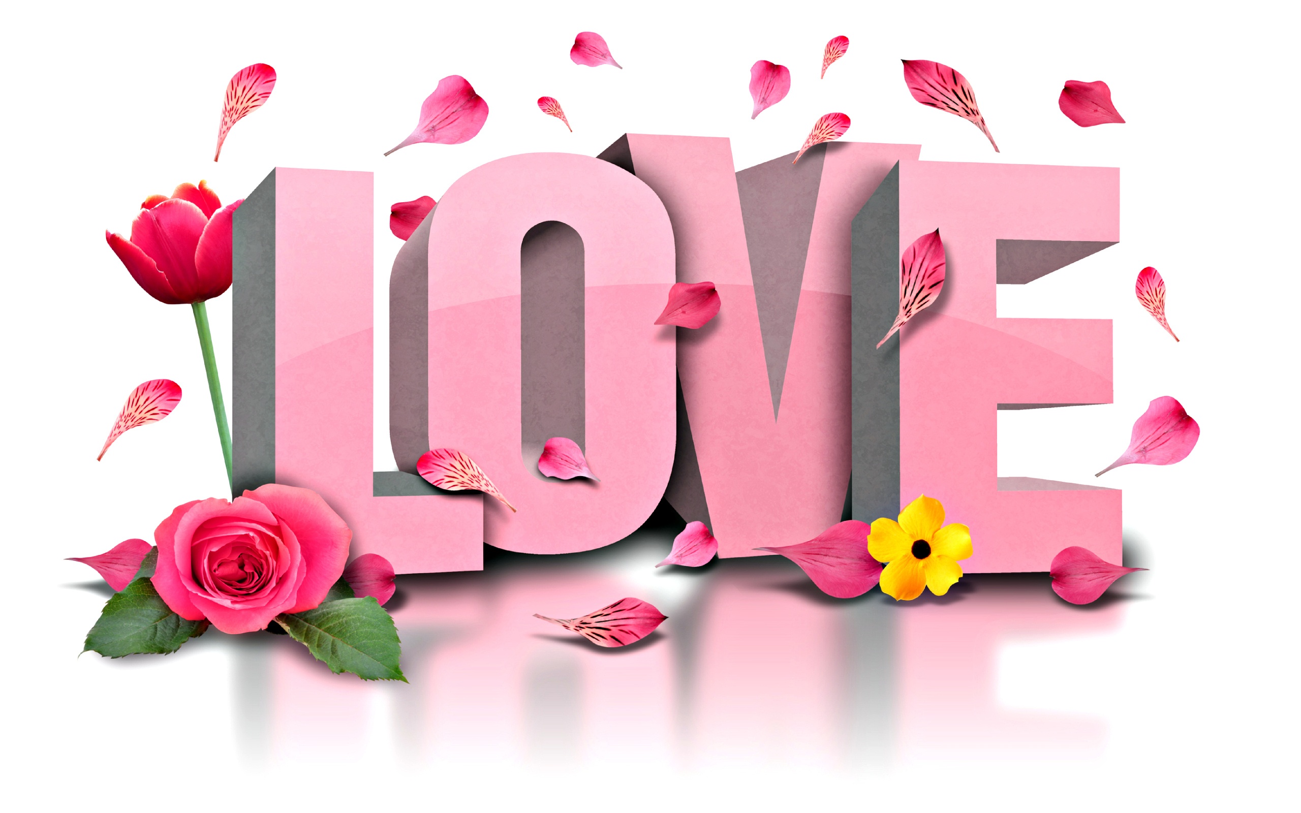 Love Flowers Wallpaper