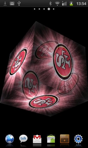 Live Wallpaper Which Bring 3d San Francisco 49ers Logo Into Your
