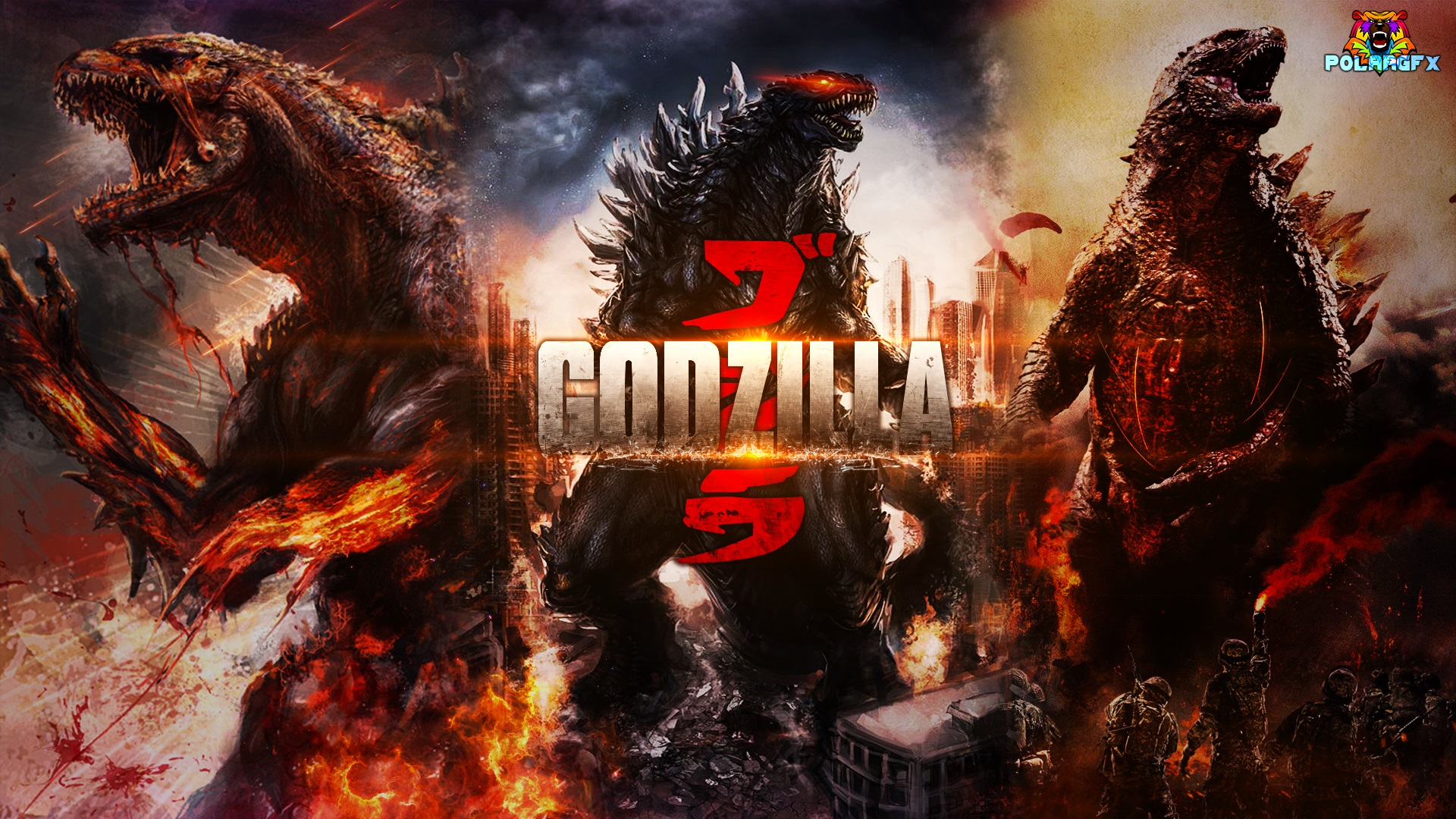Godzilla Desktop Background By PolarHDgfx Fan Art Wallpaper Movies Tv