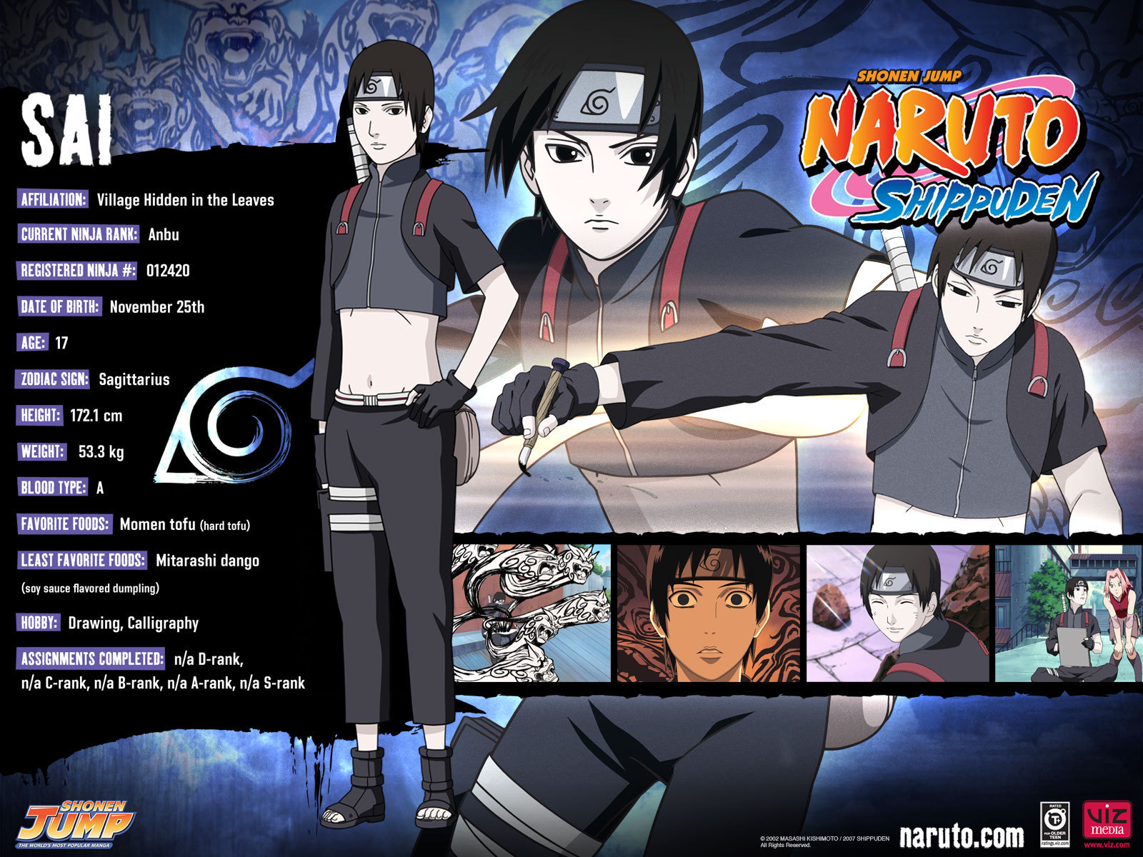 Sai Information Naruto Wallpaper