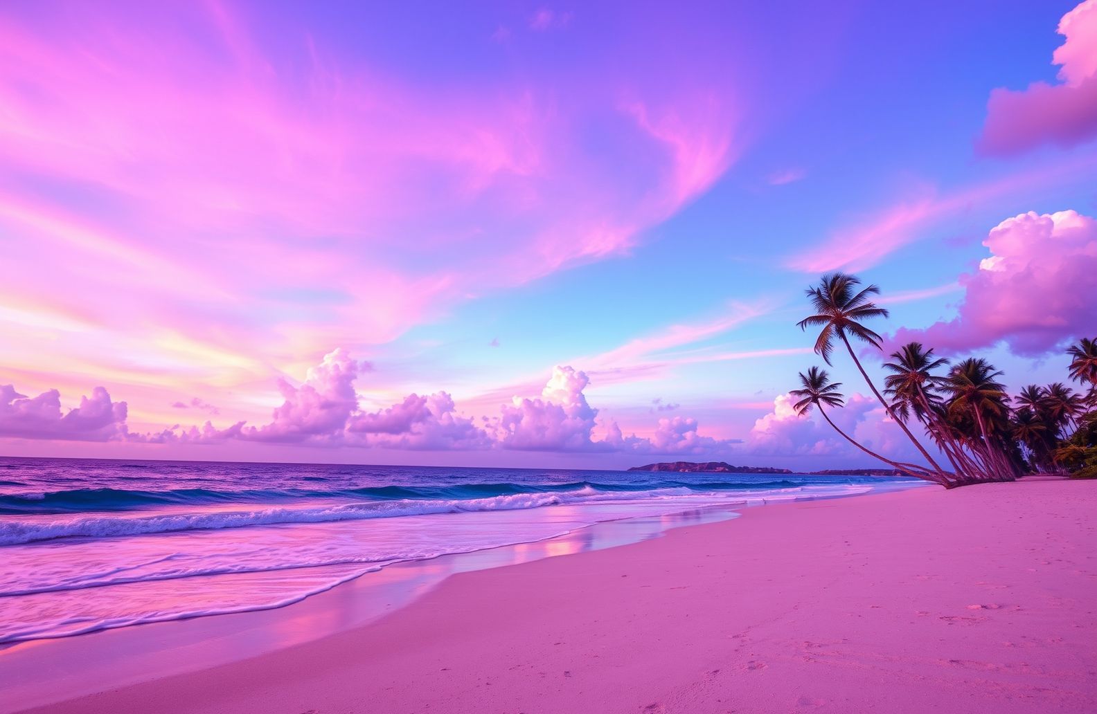 Purple Beach Wallpaper