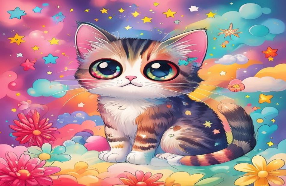 Cute Anime Cat Wallpaper