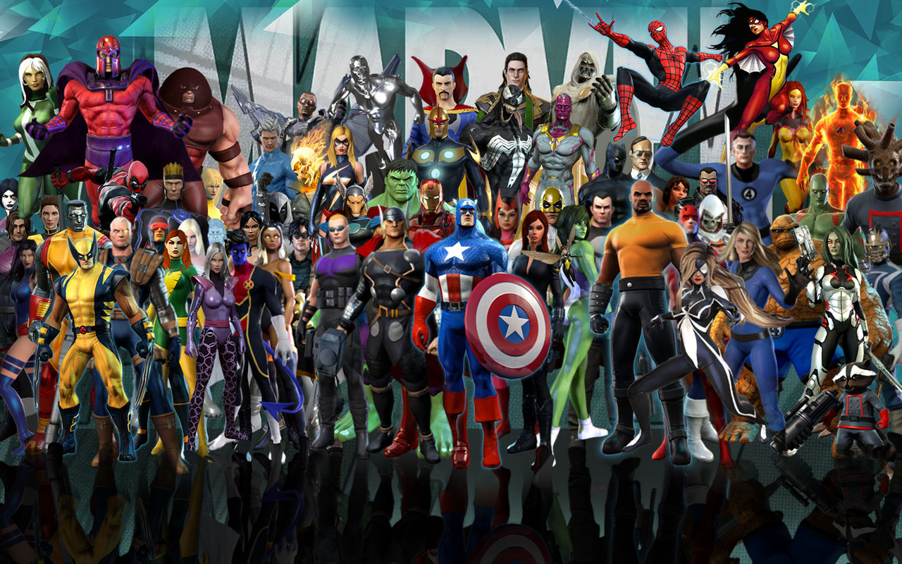 Marvel Characters Wallpaper Adorable HDq Background Of