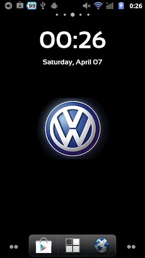 Bigger Livewallpaper Volkswagen Logo For Android Screenshot