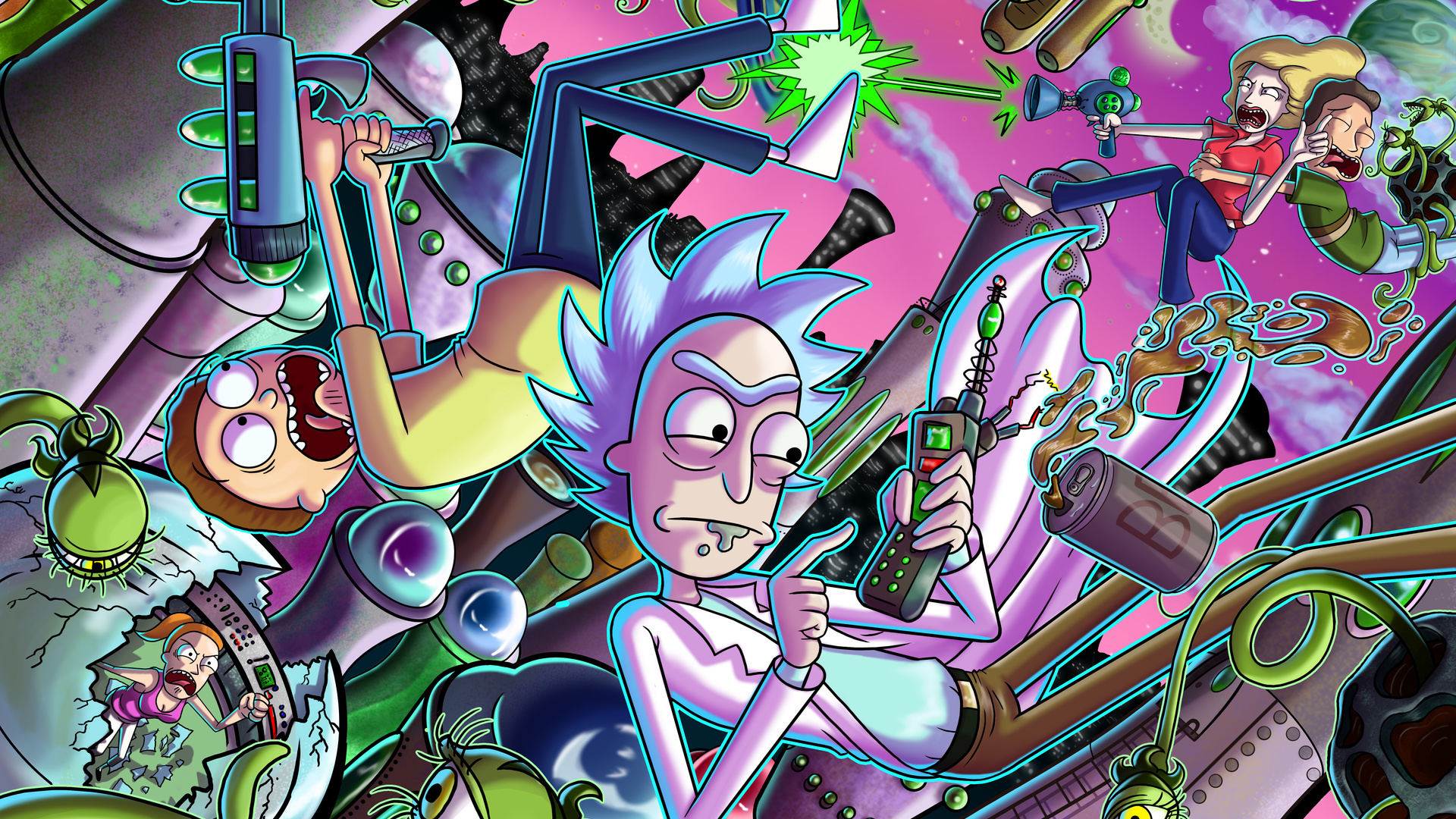 Rick And Morty 5k Laptop Full HD 1080p 4k Wallpaper