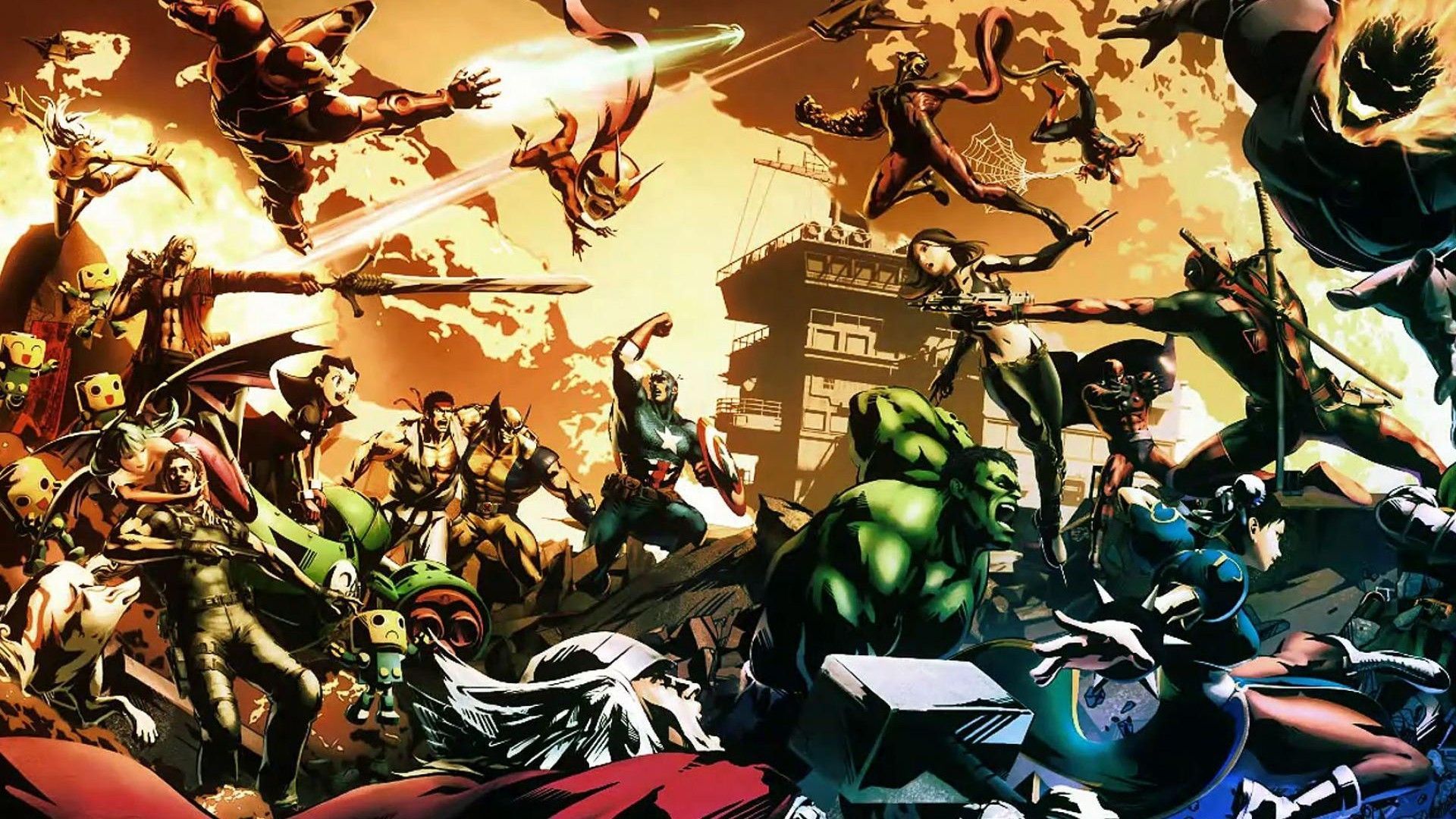 Dc Vs Marvel Desktop Wallpaper On