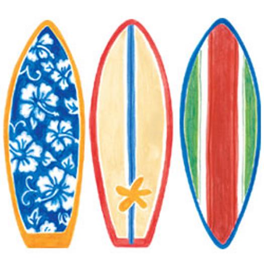 Surfboard Wallies Wallpaper Border Inc