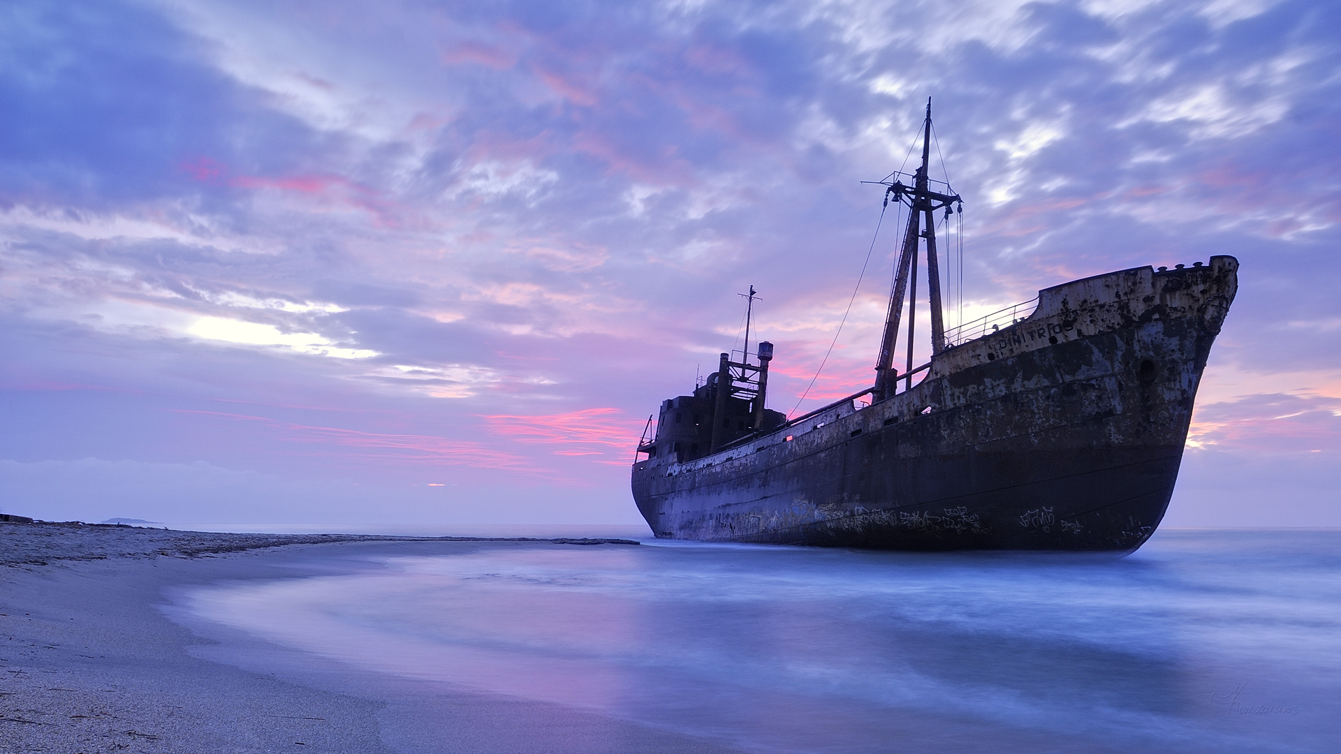 Ship is stranded full hd wallpaper Full HD Wallpapers download