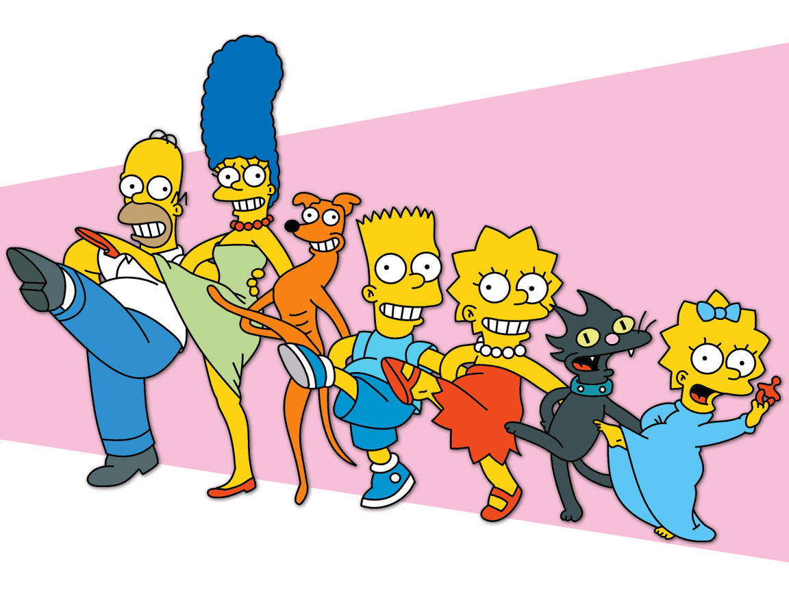 Amazing Dance Picture The Simpsons Cartoon Characters Wallpaper
