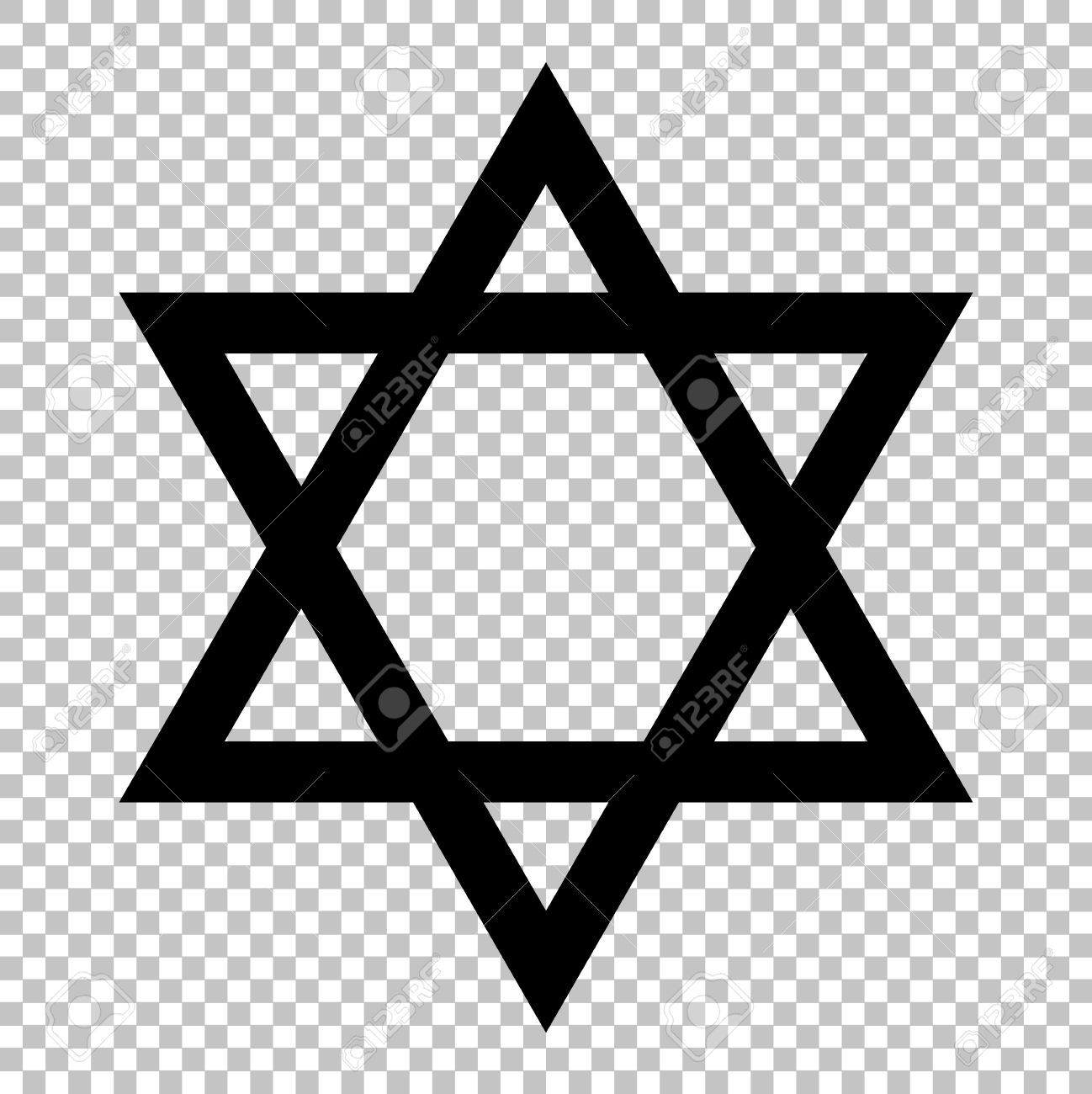 Shield Magen David Symbol Of Israel Star On Transparent