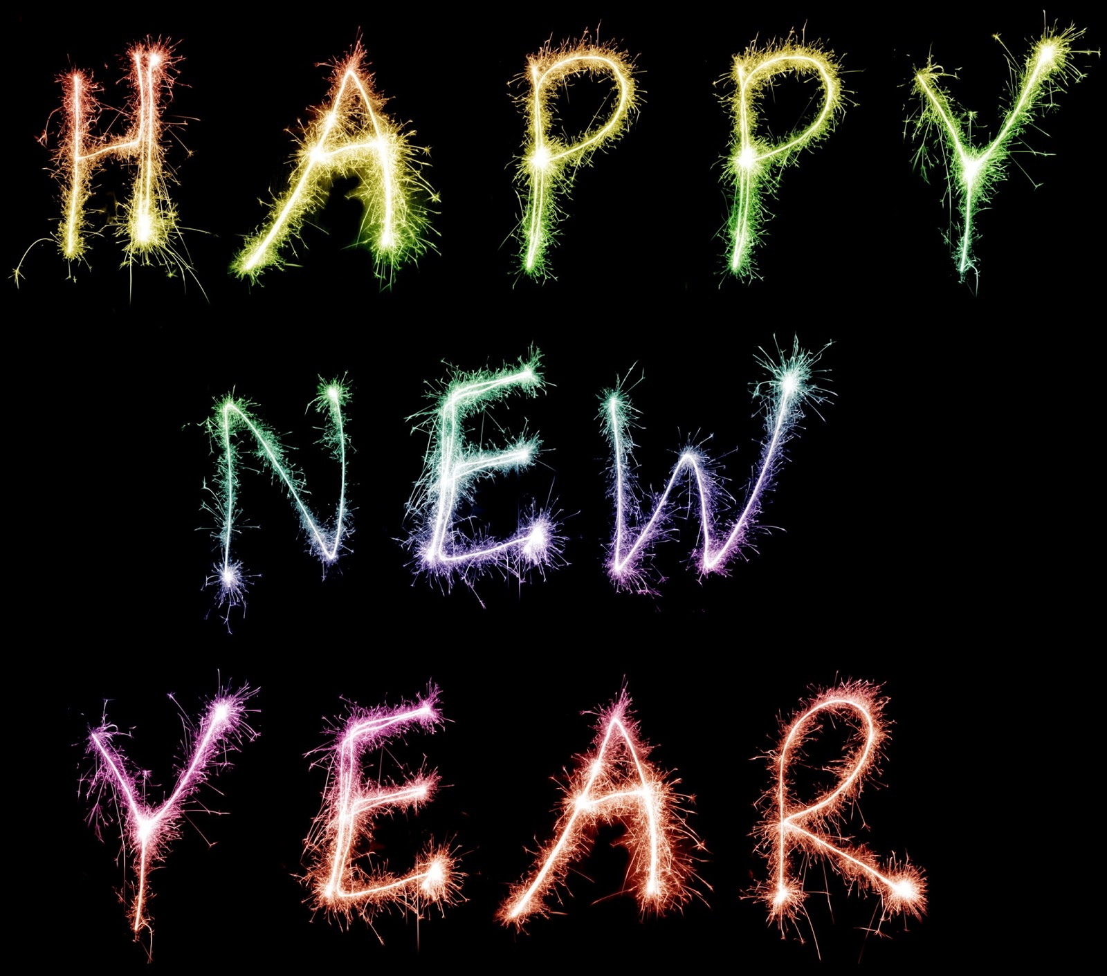 Happy New Year iPad Wallpaper Retina HD