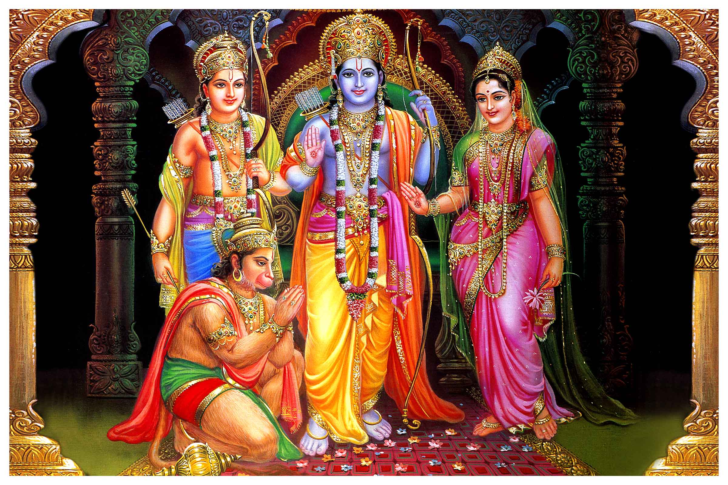 Shri Ram Sita HD Wallpaper Background