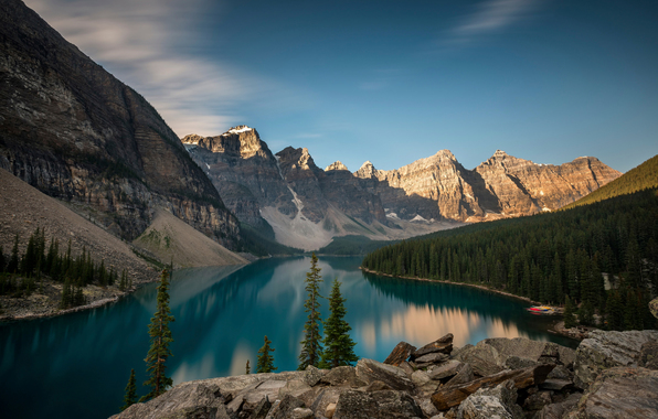 Wallpaper Moraine Lake Alberta Landscapes