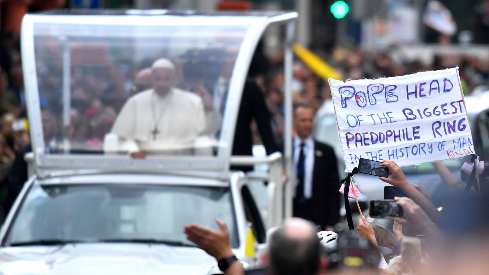 Pope S Historic Visit To Ireland Begins News Uk Video Sky