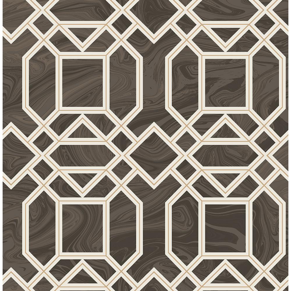 Free download A Street 564 sq ft Daphne Brown Trellis Wallpaper 2763