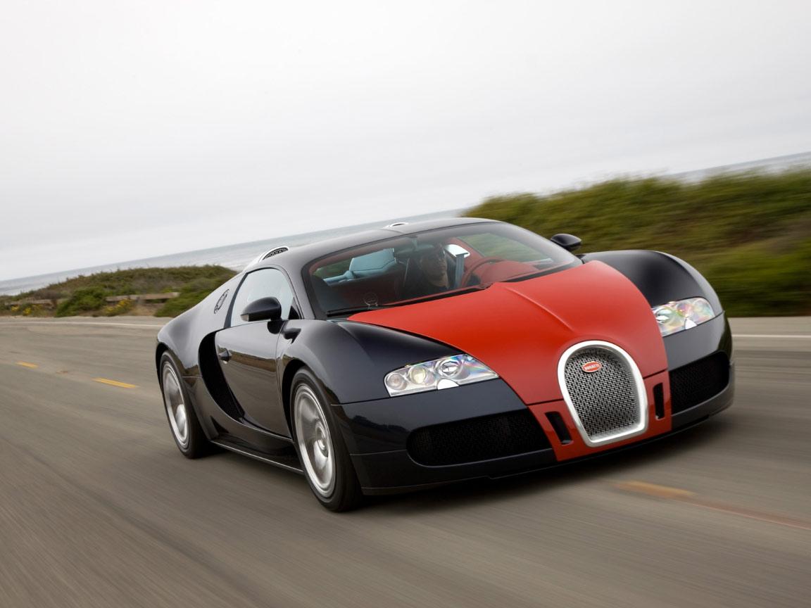 Pantalla Bugatti Veyron Black Red Wallpaper