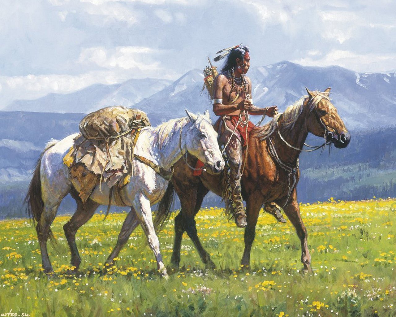 Art Martin Grelle Desktop Wallpaper Native American