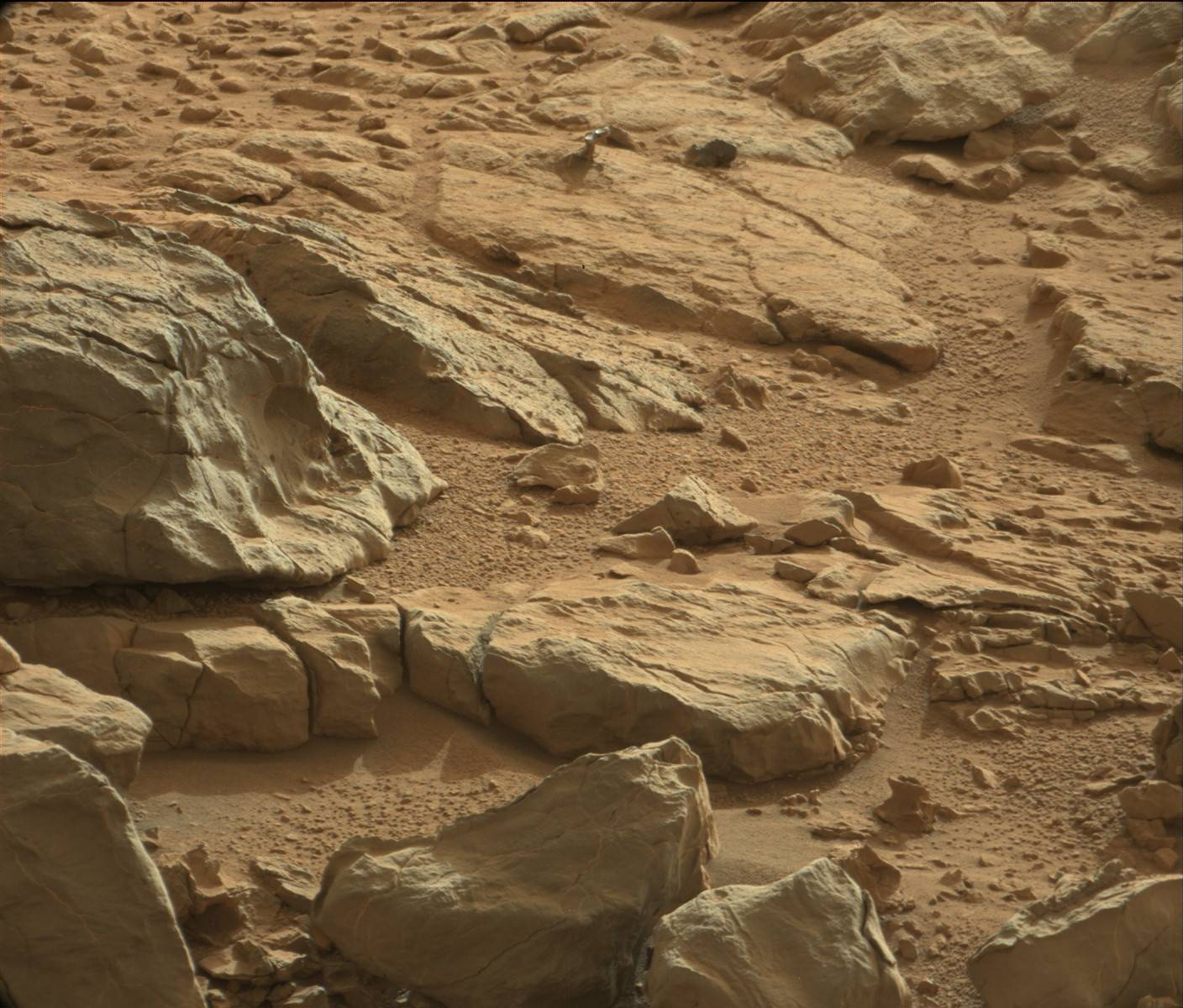 Looking Martian Rock Is Visible In This Image Taken By Nasa S Mars