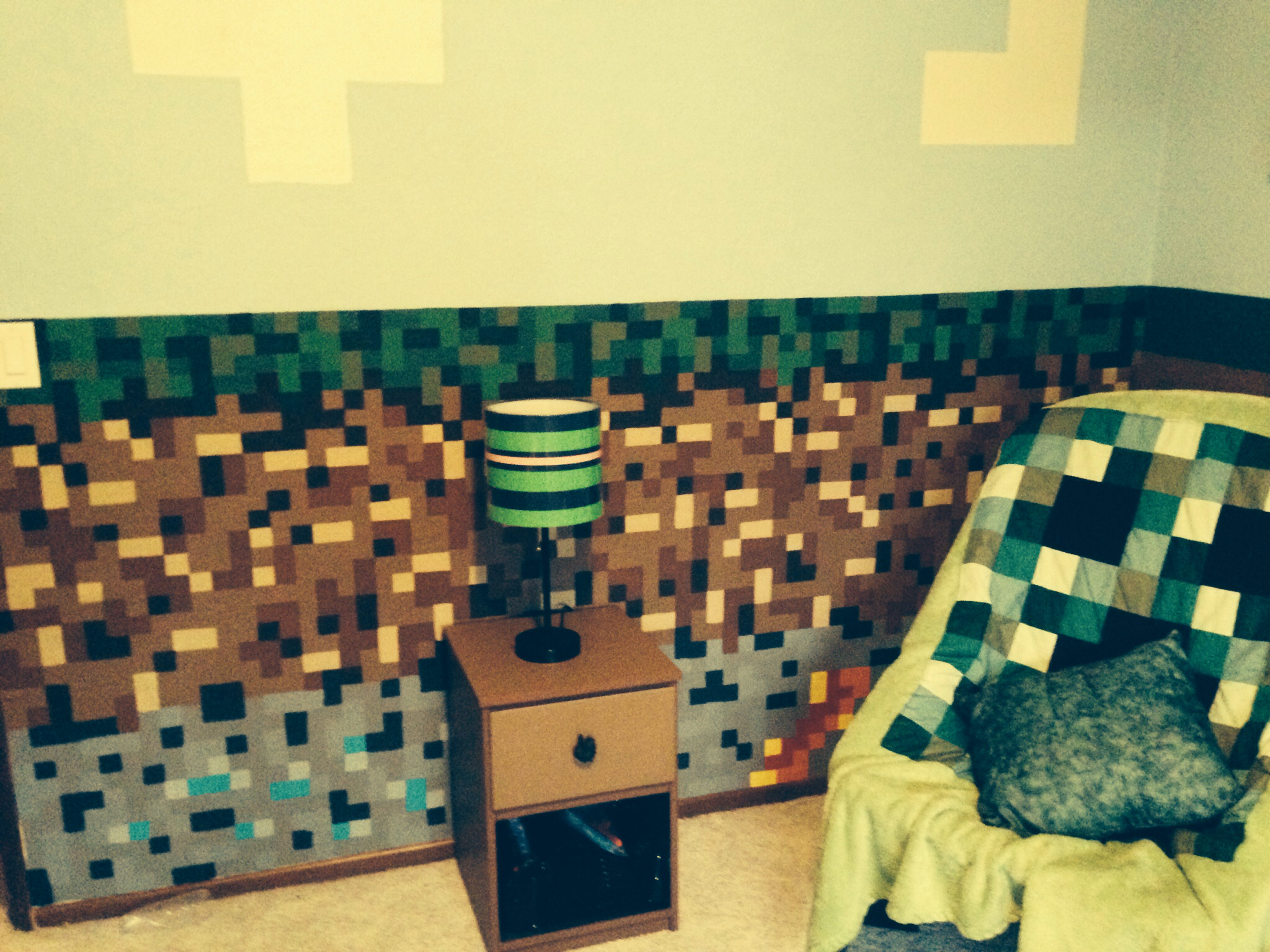 Minecraft bedroom for my 9 year old son Minecraft Pinterest 2048x1536